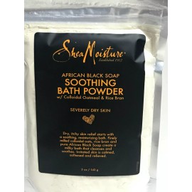 Shea Moisture African Black Soap Bath Powder Colloidal Oatmeal Rice Bran 2 Pack