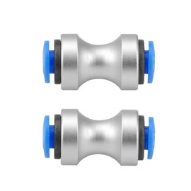 2pcs Teflon Feed PTFE Tube Connector, Aluminum Alloy & POM High Flow 3D Printer Fitting - Compatible with Bambu LAB P1P, P1S, X1, X1C, X1E, AMS System | Universal Feed Adapter for Filament Guide