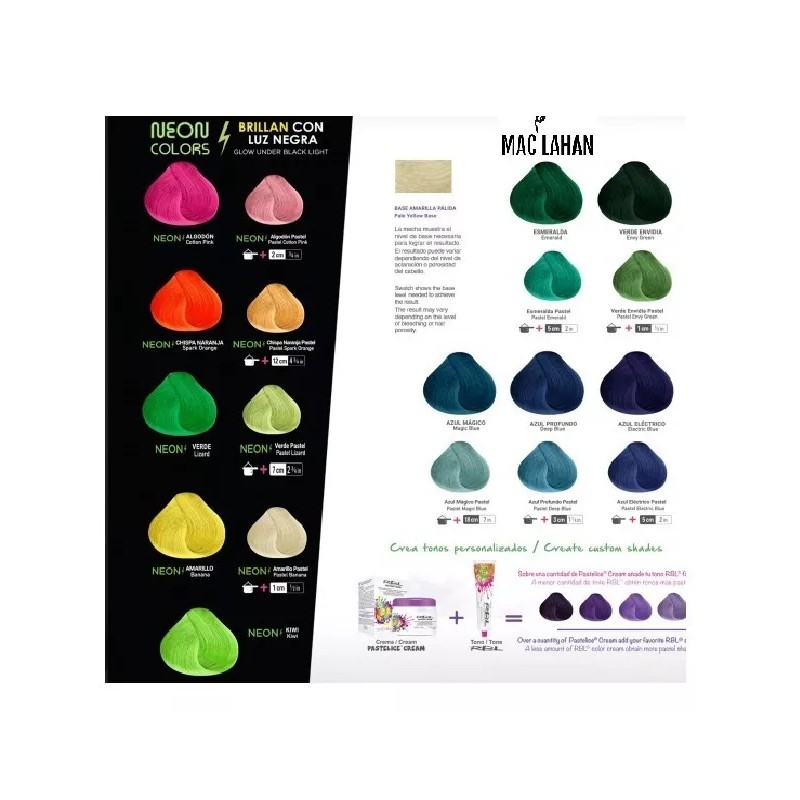 RBL Tinte Para Cabello Rbl Semi Permanente Colores Fantasía 90