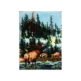 MCG Textiles Huge Elk Latch Hook Rug Kit