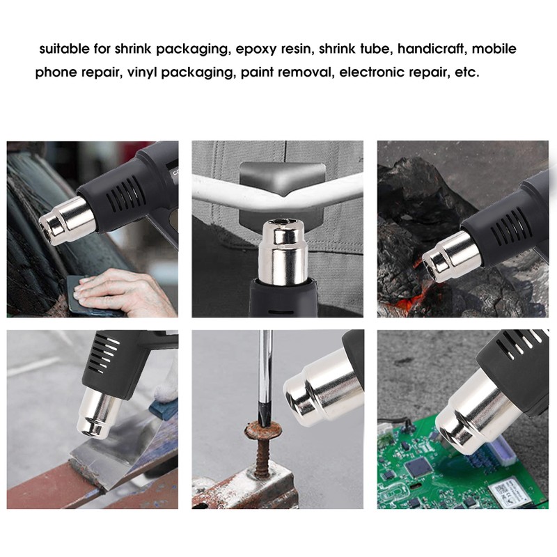 Hot Air Gun 2000W LED Sewing Light Heat Shrinkable Tube