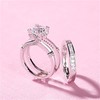 JEULIA Diamond Band Rings for Women cz Sterling Silver Interchangeable