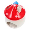 Totority Ceramic Mushroom Shaped Pet Sleeping Nest for Hamsters Hedgehogs