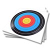 20 Sheets Bullseye Archery Target,Standard Archery Shooting Targets Paper 10