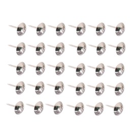 dophee Upholstery Tacks, 100-Pack 7/16" (11mm) Antique Thumb Tacks Furniture Nails Round Head Upholstery Pins Kit for Upholstered Furniture Cork Board DIY Projects Home Decor(Silver)