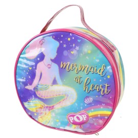 Markwins Majestic Rainbow Makeup Case, Makeup Case with Colourful Beauty Products, Fun Makeup Kit, Colourful Accessories, Toys and Gift for Kids and Girls, Pink