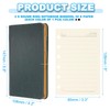 PATIKIL 6 Ring Binder Cover, 2 Pack A7 Leather Notebook