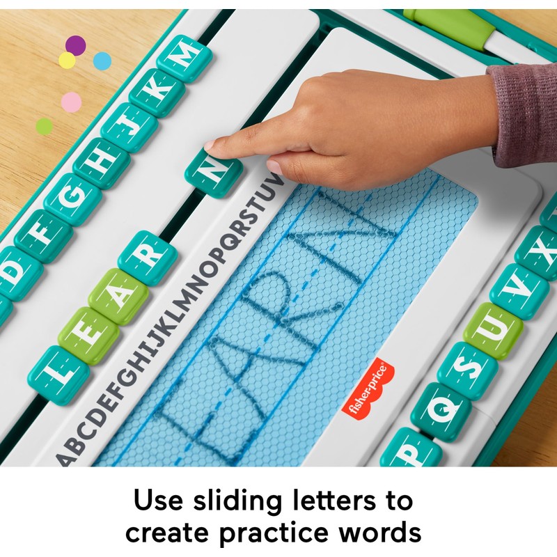 Fisher-Price Preschool Learning Toy Alpha Slide Writer Magnetic Drawing &