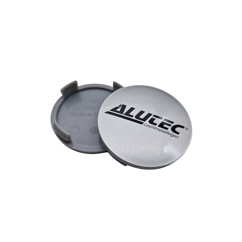 1 x Alutec Hub Cap 60 mm Silver (N23) Logo