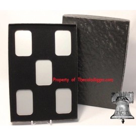 AIR-TITE PB5 AIR-TITE 1 GRAM Silver Bar Round Holder Capsule Case & Display Storage Box