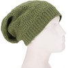 GURU SHOP Hand Knitted Long Beanie Hat, Lined Wool Hat,