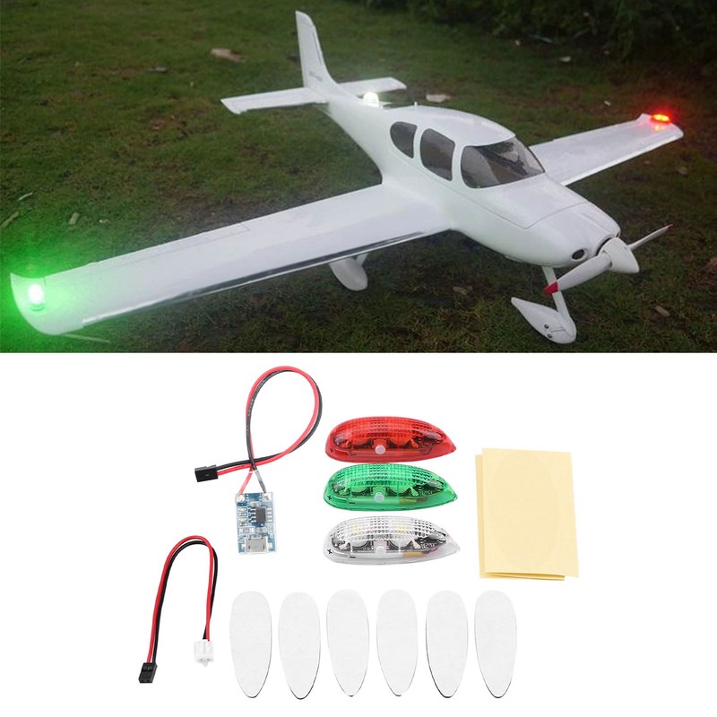 3pcs/set Drone Flash LED Wireless Light for RC Fix Wing