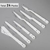 AUEAR, 4 Sets 24 Pack Plastic Spatula Palette Knives Bulk