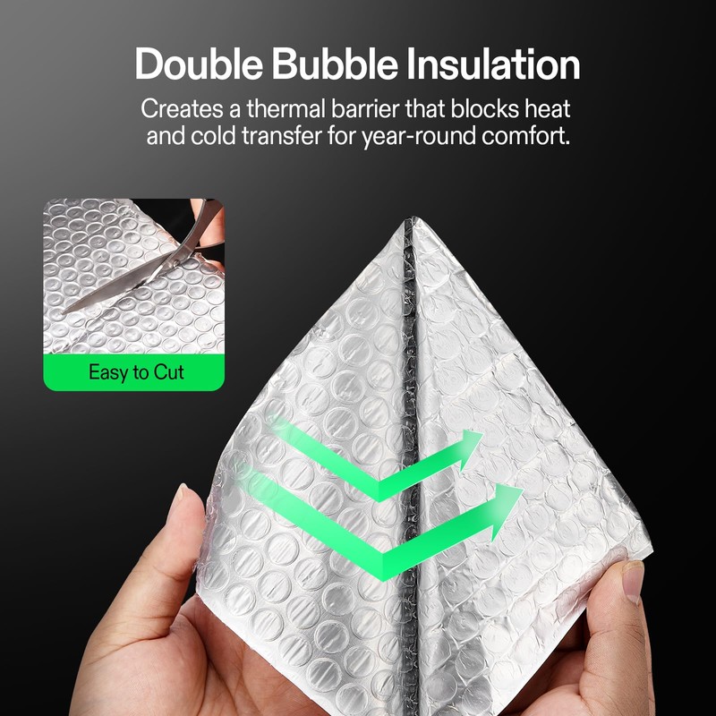 VIVOSUN Double Bubble Foil Insulation Roll, 6" x 25 ft