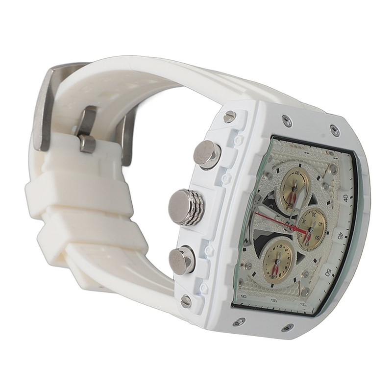 Multifunctional Men Sport Watch 30m Waterproof Rubber Strap Fashionable Digital