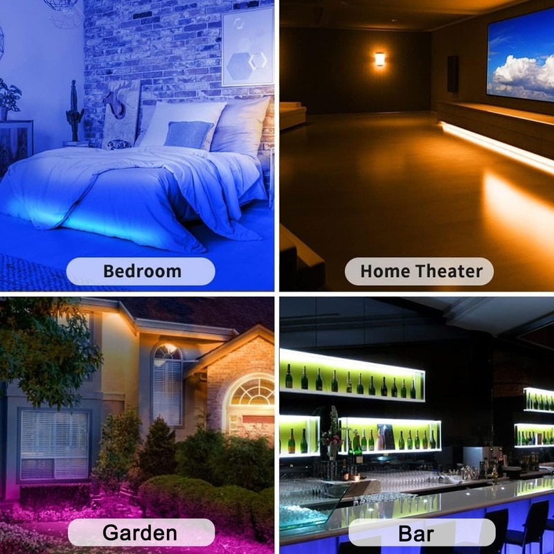 LED Strip 2M Controlled by Bluetooth App or Remote Control