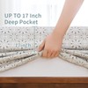 UDEAL Flower Bed Sheets Full Size,Deep Pocket Full Sheet Sets