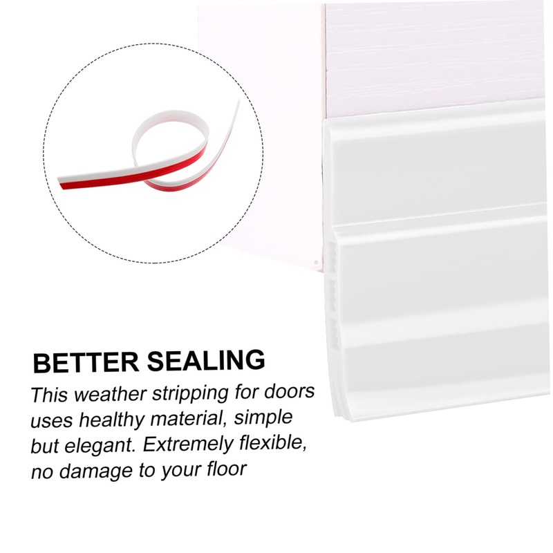 Operitacx 1Piece Door Seal Strip for Soundproofing Weather Stripping Draft