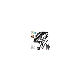 Casco De Bicicleta Unisex+redes Para Moto,casco De Ciclismo Blanco G