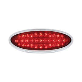 33 LED Tail Light Assembly w/Chrome Bezel For 1949-50 Ford Car