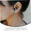 LALAFINA Ear Hook Earphone with Microphone Stereo Headset Black and