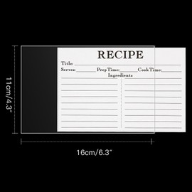 HVSWLY 100PCS Recipe Card Protectors,4x6 Waterproof Clear Recipe Card Covers,Plastic Sleeves for Recipe Card,Protect Your Recipes from Kitchen Messes