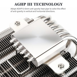 Thermalright AXP120-X67 Low Profile CPU Air Cooler with Quite 120mm TL-12015 PWM Fan, 4 Heat Pipes, 67mm Height, for AMD AM4/Intel LGA 1700/1150/1151/1155/1156/1200/2011/2066