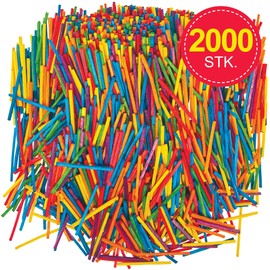 Baker Ross FN267 Coloured Matches - Pack of 2000, Matches for Arts and Crafts, Wooden Sticks