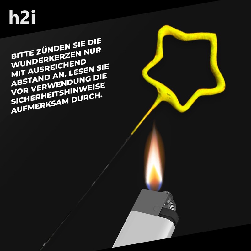 h2i Tree & Star Sparklers | Pack of 20 |