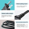 10 FT 2 Prong AC Power Cord Cable Plug for