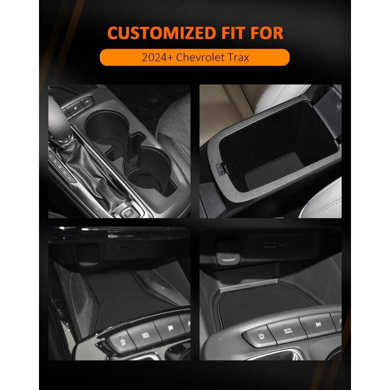 CDEFG for 2024 2025 2026 Trax Center Console Liner Mats