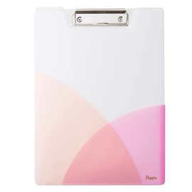 PLUS Clipboard Pasty Clip File A4 Peach Pink FL-601CP 98-890