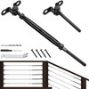 Toscoco 20 Pack 1/8" Black Cable Railing Kit - 180