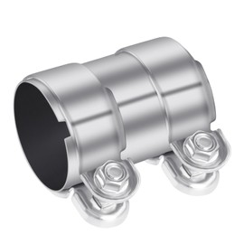 Exhaust Clamp Pipe Connector 60 mm x 95 mm Pipe Connector Exhaust Double Clamp Stainless Steel Exhaust System Universal