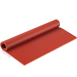 Silicone Rubber Sheet Flexible High Temp Gasket Material Sheet High Temperature Silicone Sheet Heat Resistant Silicone Insulation Sheet 12'' x 12'', 1/8'' Thickness for Crafts, Pads(1 Pc, Red)