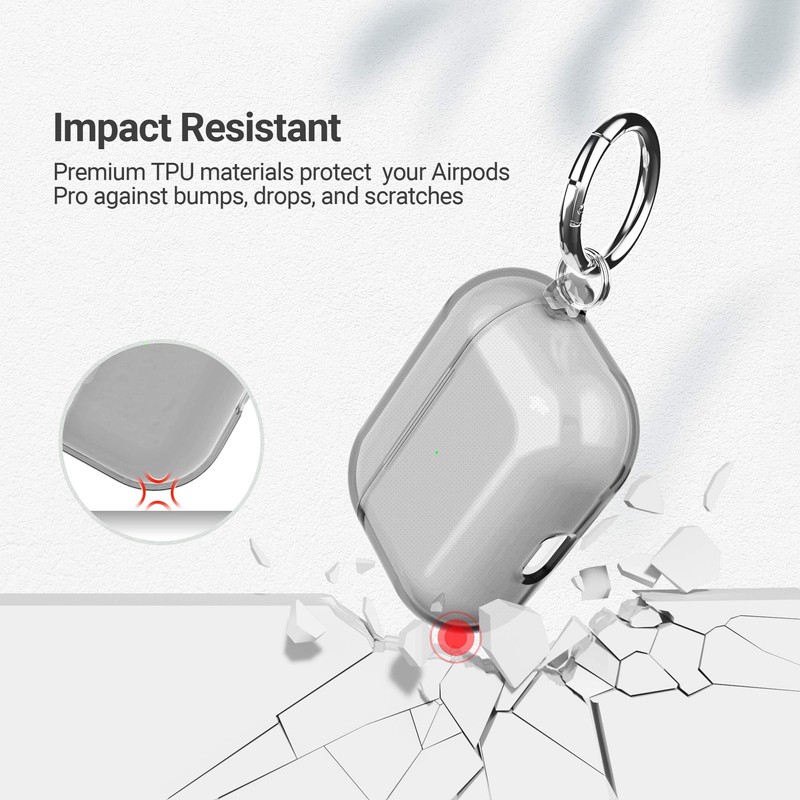 ULAK Compatible with Airpods Pro Case Cover, Designed Protective Cover