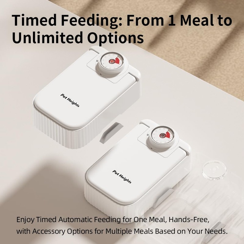 Pet Heights F22 2-Meal Automatic Pet Feeder for Cats and