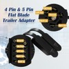 HayEastdor Trailer Plug Adapter 7 Pin Round to 4 Pin