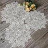 3 PCS Elegant Doyleys,Crocheted Lace Doilies,Round Placemats,Decorative placemats, lace placemats