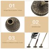 2 Pieces Vintage Round Metal Feather Pen Holder Insertion Pen