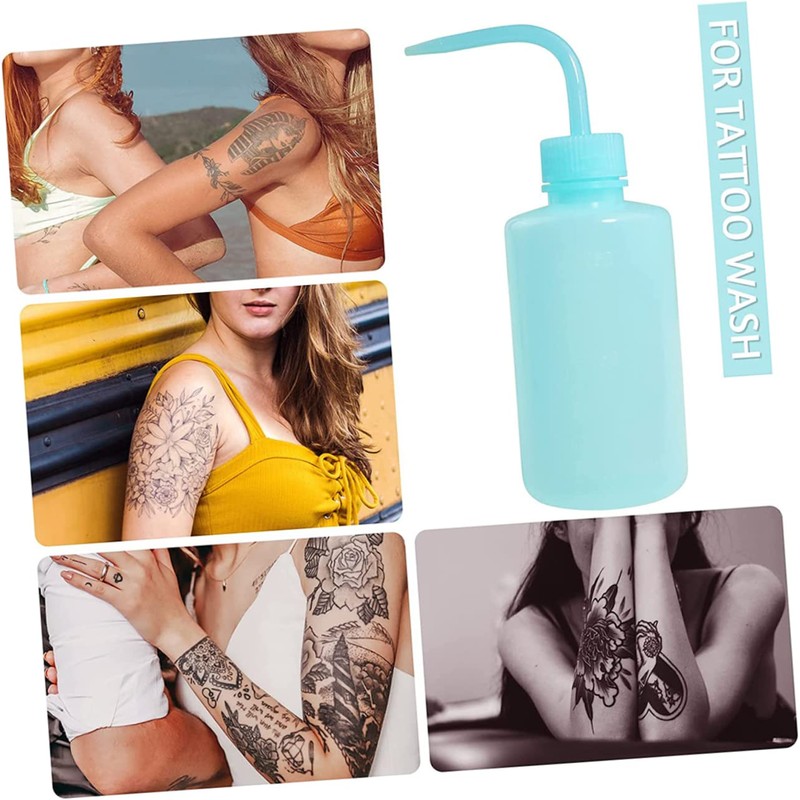 CIYODO Elegant Curved Nozzle 250ml Plastic Squeeze Bottle for Eyelash