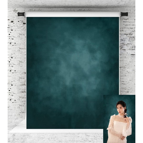 Kate 1.5 x 2.2 m Dark Green Portrait Background, Dark