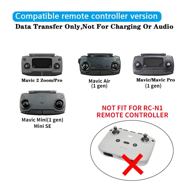 LYONGTECH 8.15 Inch Micro-AB to iOS Remote Controller Cable for