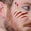 Halloween Makeup Stickers 10 Sheets 1 Set - Wound Zombie Fake Blood Finger Trick Magic Prop Makeup Tattoo Sticker Set A 3ea