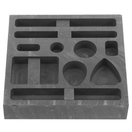 Operitacx 10 Holes Ingot Molds for Casting Metal, Graphite Mold Smelting Molds, Metal Casting Molds for Gold Silver Metal Melting Casting
