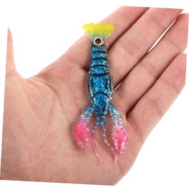 BIUDECO Fishing Baits Set 4pcs Artificial Lobster Fake Fish Bait for Portable Fishing Tools Bite Resistance