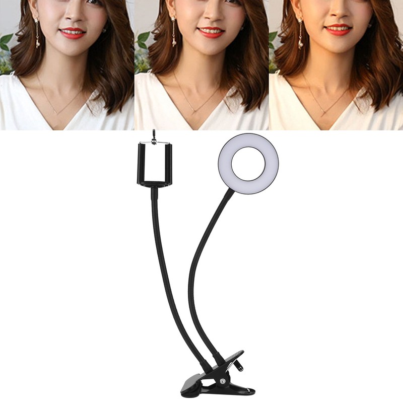 Ring Light 3.5 Inch Selfie Makeup Fill Light Double Bracket