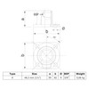 Pipe Connector Type 11 Foot Plate Square Diameter 48.3 mm