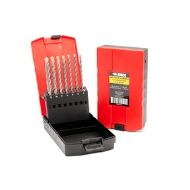BAER SDS-Plus Hammer Drill Bit Set (7 Pieces) 5-12 mm - Drill Bit Set for Concrete, Stone, Granite - Concrete Drill Set - Hammer Drill Bit Set