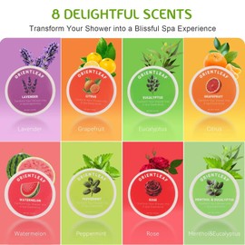 Gifts for Women:Shower Steamers (8 Pcs) for Women Who Love Stress Relief Shower Bombs - Fragrant and Color-Free, Formulated to Avoid Any Surface Discoloration